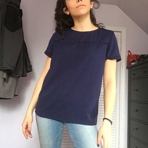 two vintage blouses black/navy